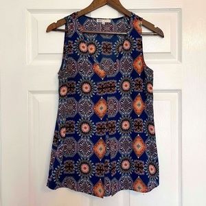 Sleeveless Pattern Blouse